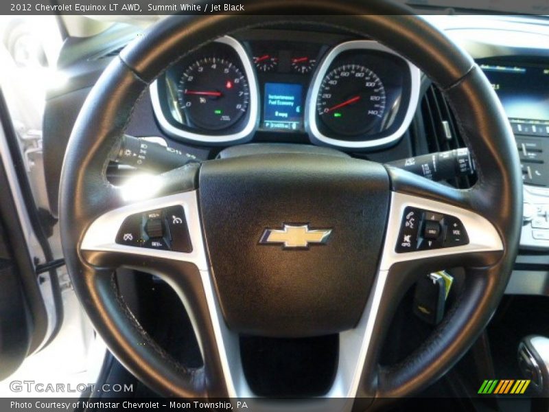 Summit White / Jet Black 2012 Chevrolet Equinox LT AWD