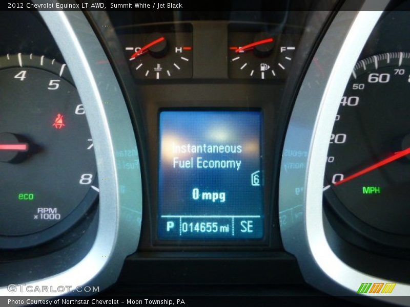 Summit White / Jet Black 2012 Chevrolet Equinox LT AWD