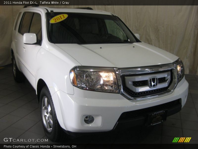 Taffeta White / Gray 2011 Honda Pilot EX-L