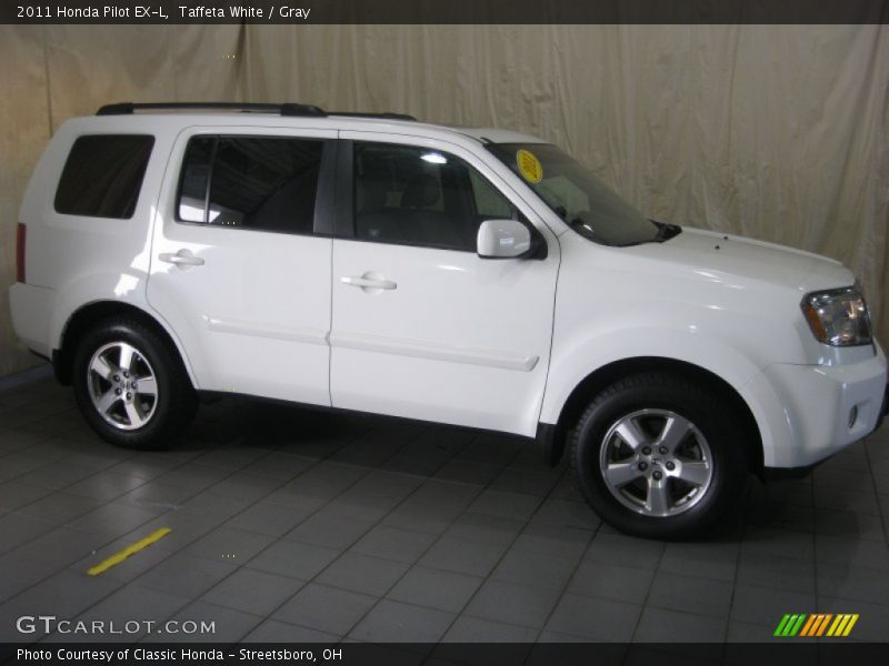 Taffeta White / Gray 2011 Honda Pilot EX-L