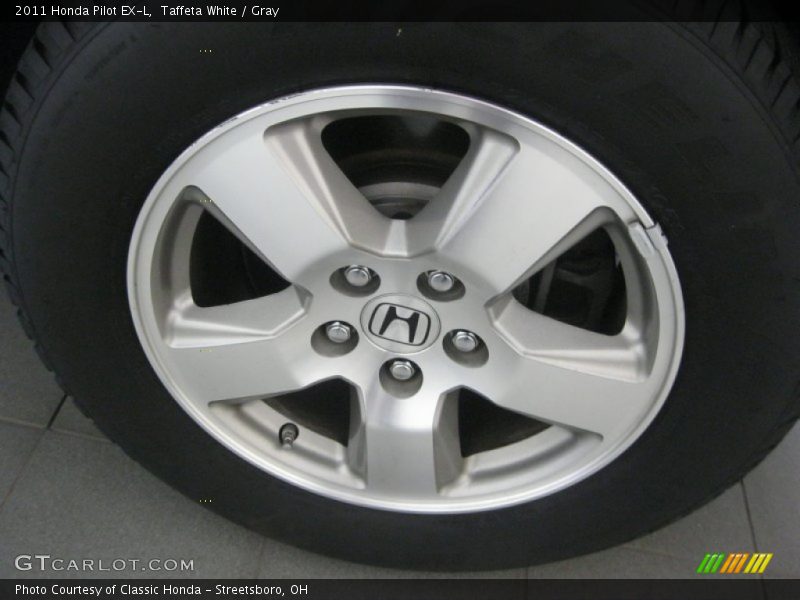 Taffeta White / Gray 2011 Honda Pilot EX-L