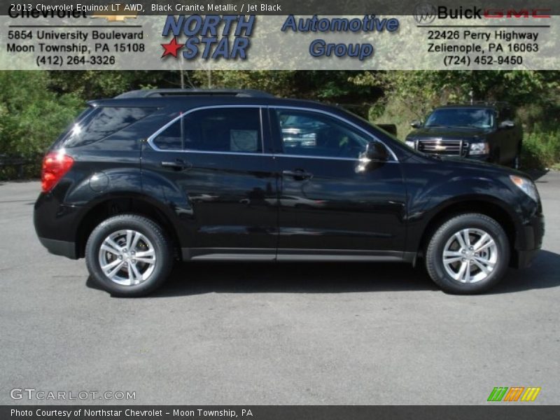 Black Granite Metallic / Jet Black 2013 Chevrolet Equinox LT AWD