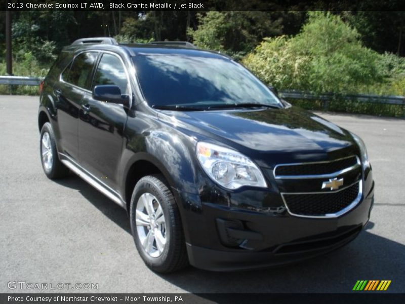 Black Granite Metallic / Jet Black 2013 Chevrolet Equinox LT AWD