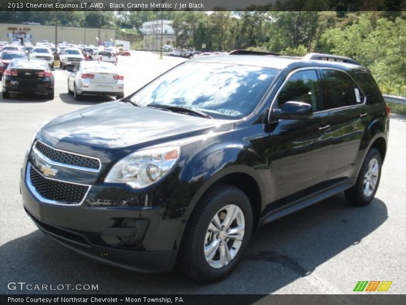 Black Granite Metallic / Jet Black 2013 Chevrolet Equinox LT AWD