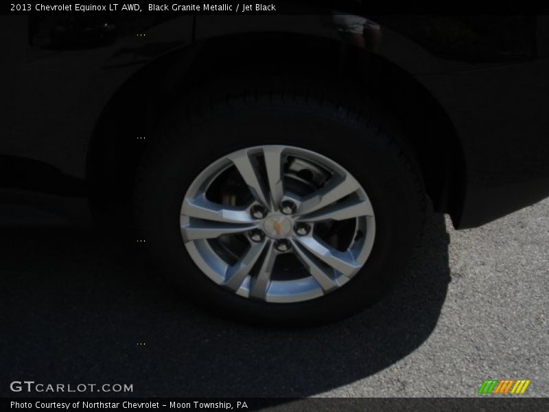 Black Granite Metallic / Jet Black 2013 Chevrolet Equinox LT AWD