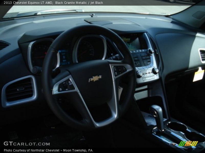 Black Granite Metallic / Jet Black 2013 Chevrolet Equinox LT AWD