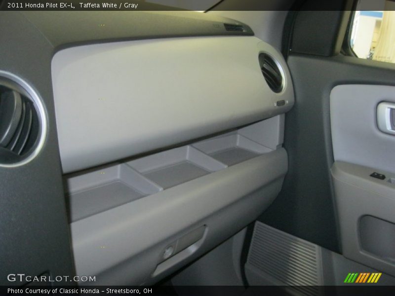 Taffeta White / Gray 2011 Honda Pilot EX-L