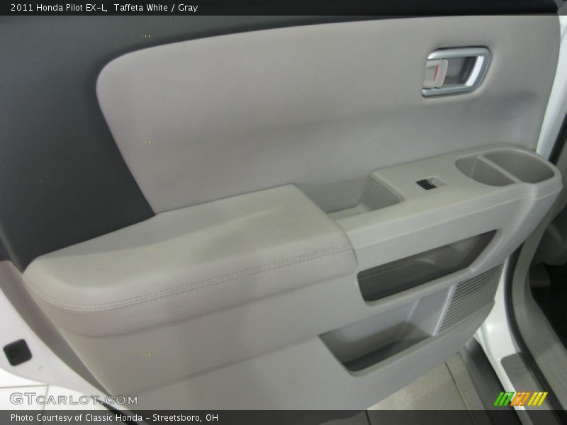 Taffeta White / Gray 2011 Honda Pilot EX-L
