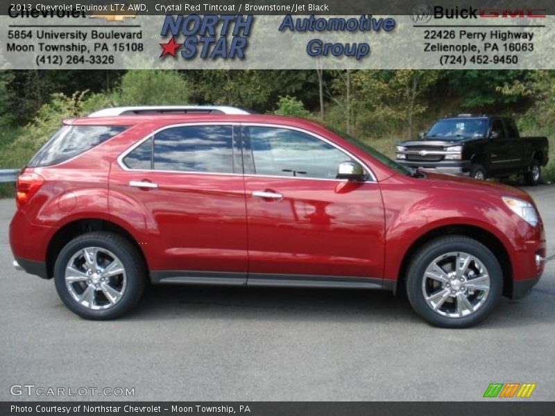 Crystal Red Tintcoat / Brownstone/Jet Black 2013 Chevrolet Equinox LTZ AWD