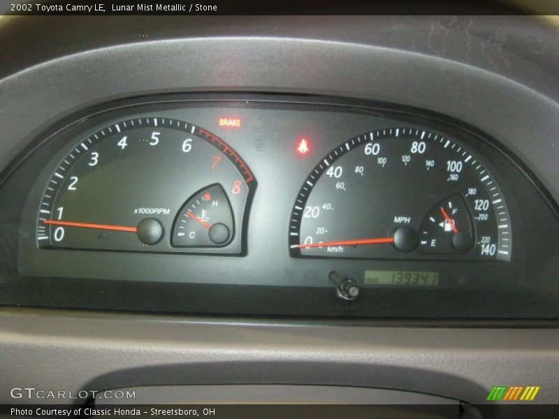 Lunar Mist Metallic / Stone 2002 Toyota Camry LE