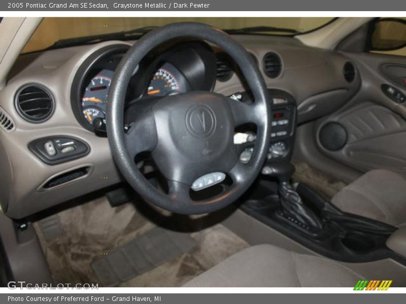 Graystone Metallic / Dark Pewter 2005 Pontiac Grand Am SE Sedan
