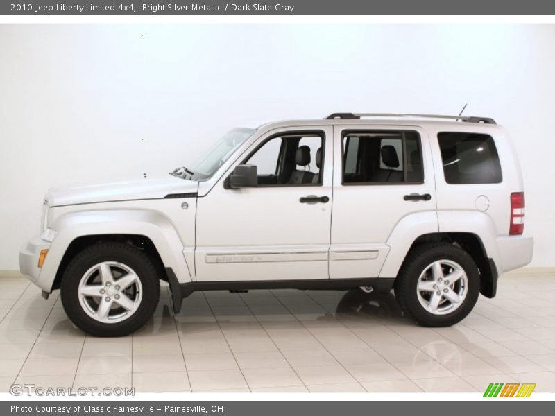 Bright Silver Metallic / Dark Slate Gray 2010 Jeep Liberty Limited 4x4