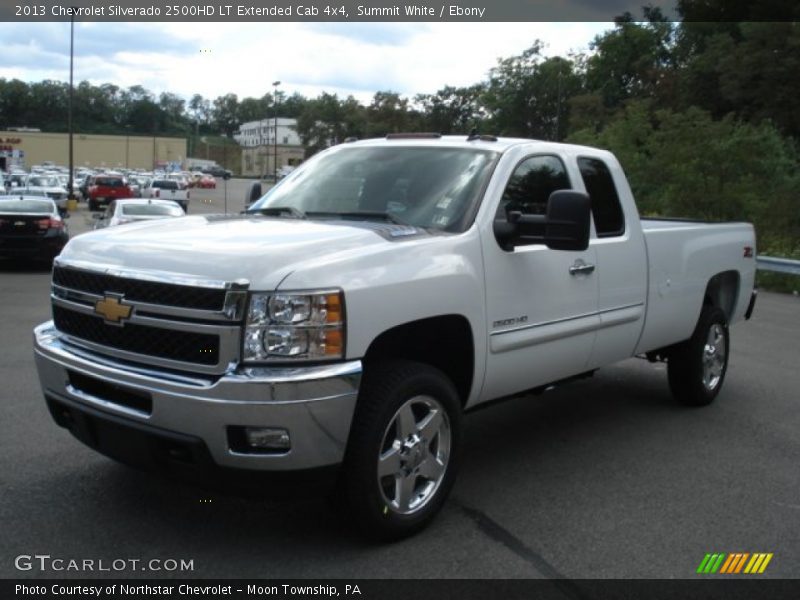 Summit White / Ebony 2013 Chevrolet Silverado 2500HD LT Extended Cab 4x4