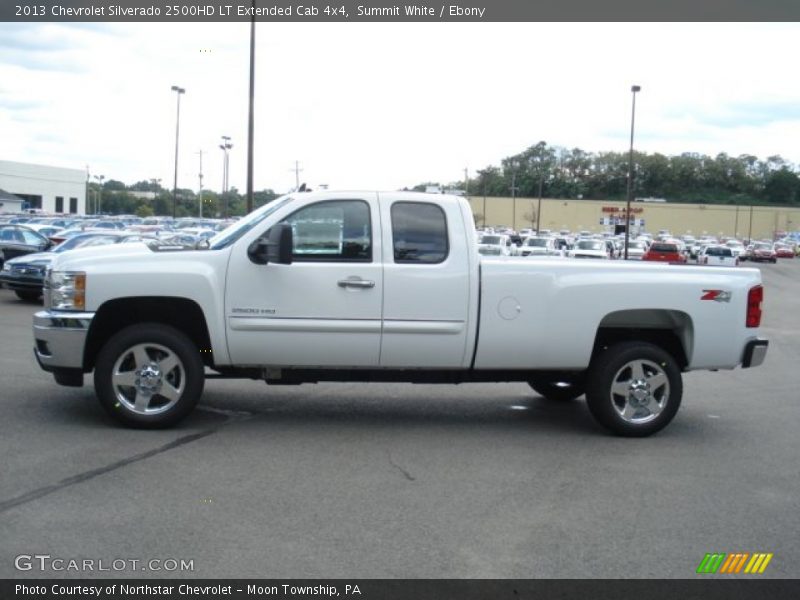 Summit White / Ebony 2013 Chevrolet Silverado 2500HD LT Extended Cab 4x4