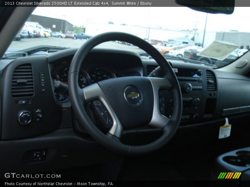 Summit White / Ebony 2013 Chevrolet Silverado 2500HD LT Extended Cab 4x4