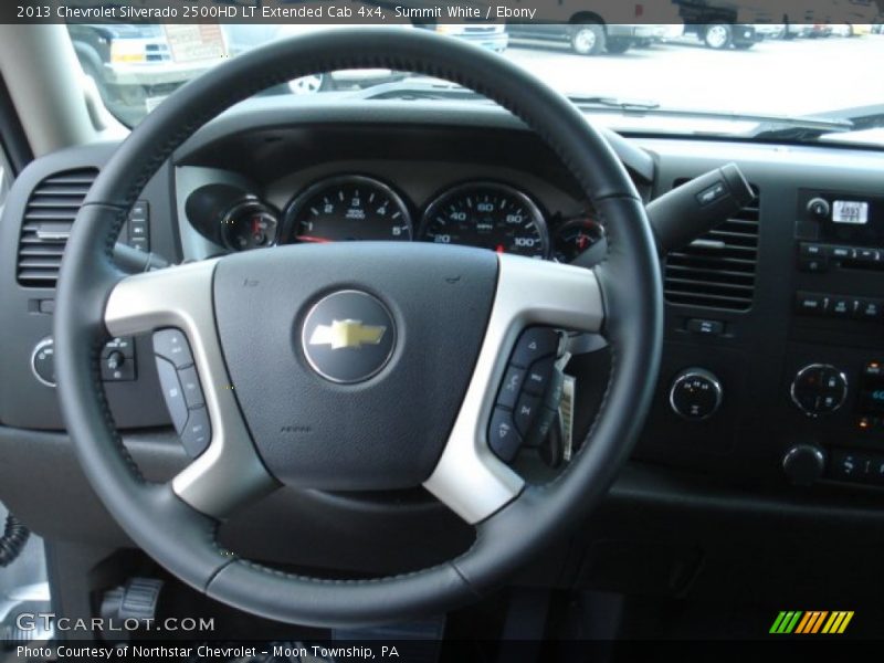 Summit White / Ebony 2013 Chevrolet Silverado 2500HD LT Extended Cab 4x4