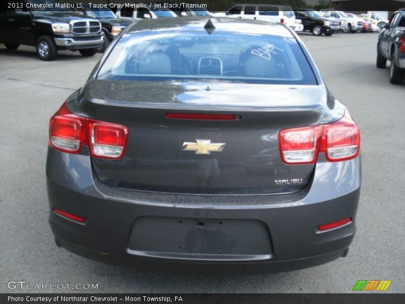 Taupe Gray Metallic / Jet Black/Titanium 2013 Chevrolet Malibu LS