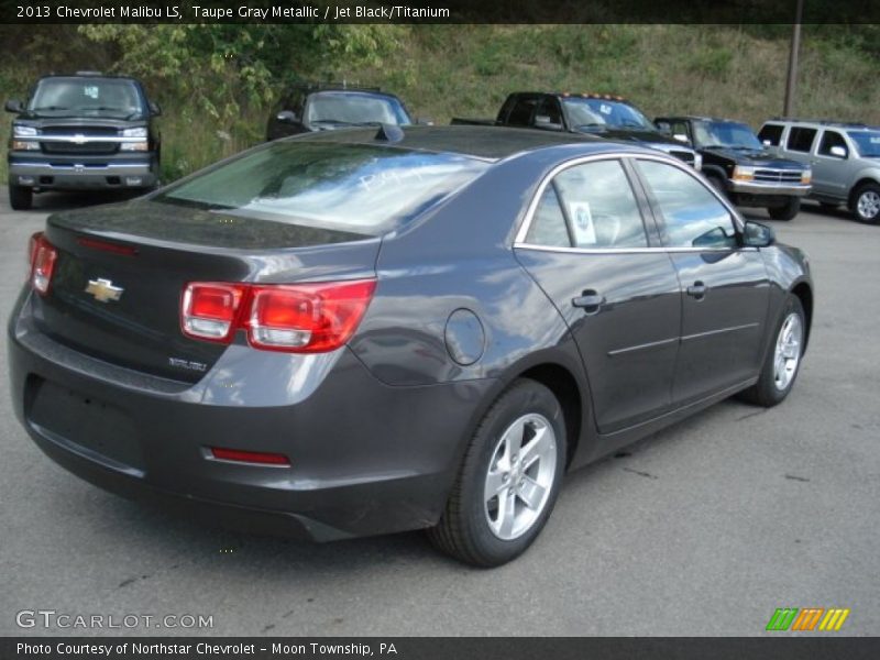 Taupe Gray Metallic / Jet Black/Titanium 2013 Chevrolet Malibu LS