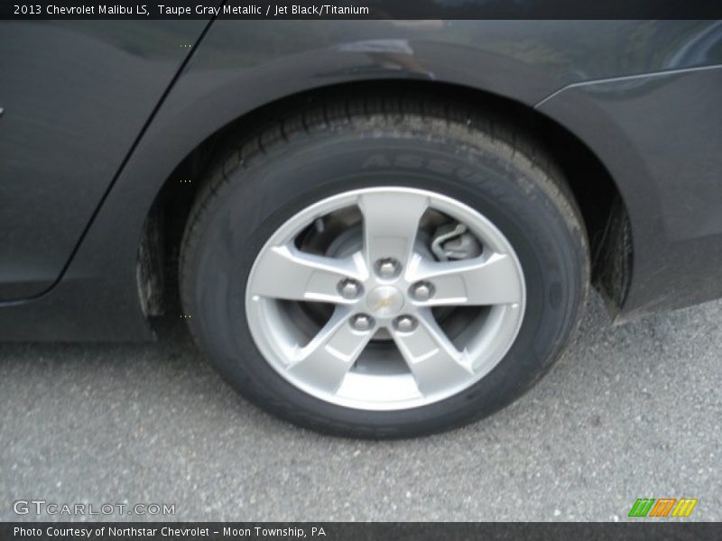 Taupe Gray Metallic / Jet Black/Titanium 2013 Chevrolet Malibu LS