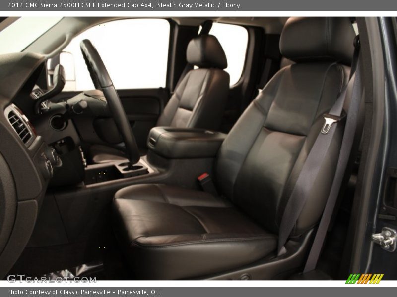 Stealth Gray Metallic / Ebony 2012 GMC Sierra 2500HD SLT Extended Cab 4x4