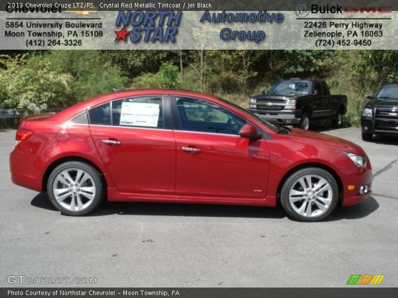 Crystal Red Metallic Tintcoat / Jet Black 2013 Chevrolet Cruze LTZ/RS