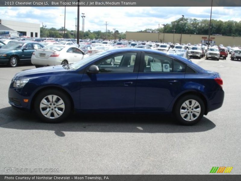 Blue Topaz Metallic / Jet Black/Medium Titanium 2013 Chevrolet Cruze LS