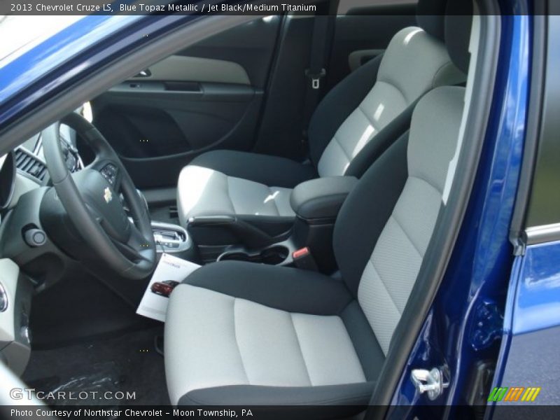 Blue Topaz Metallic / Jet Black/Medium Titanium 2013 Chevrolet Cruze LS