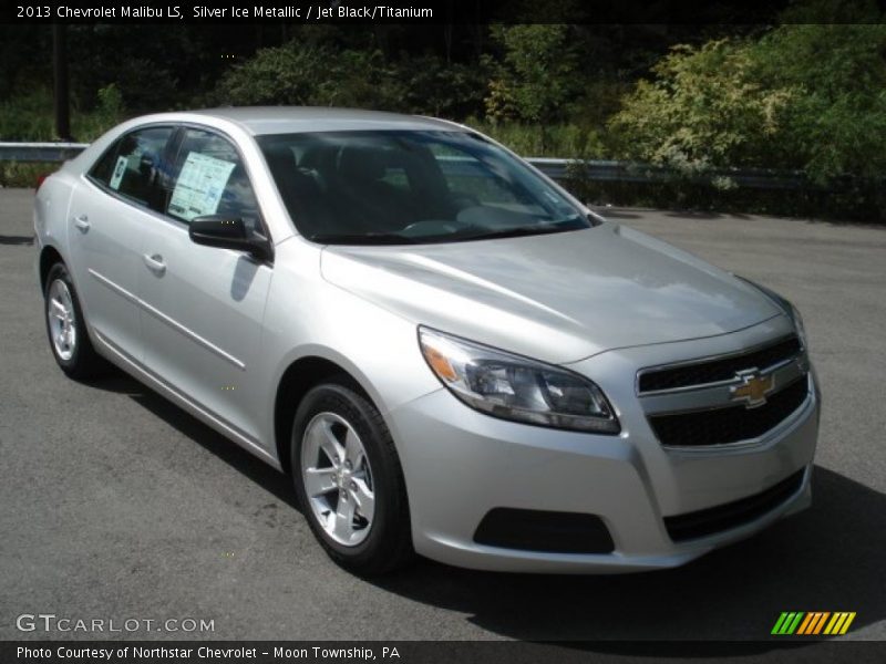Silver Ice Metallic / Jet Black/Titanium 2013 Chevrolet Malibu LS