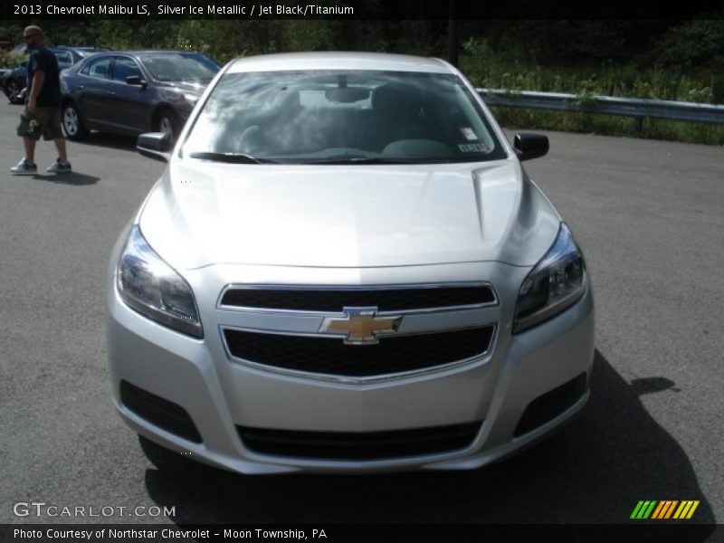Silver Ice Metallic / Jet Black/Titanium 2013 Chevrolet Malibu LS