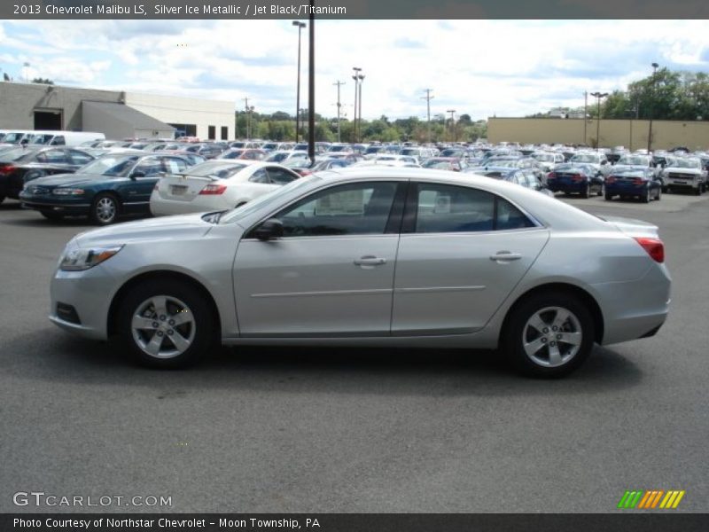 Silver Ice Metallic / Jet Black/Titanium 2013 Chevrolet Malibu LS