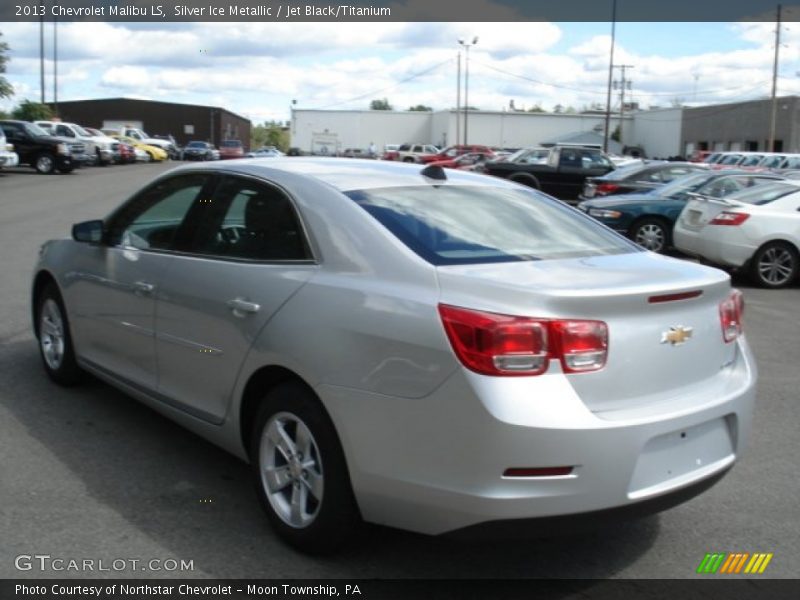 Silver Ice Metallic / Jet Black/Titanium 2013 Chevrolet Malibu LS