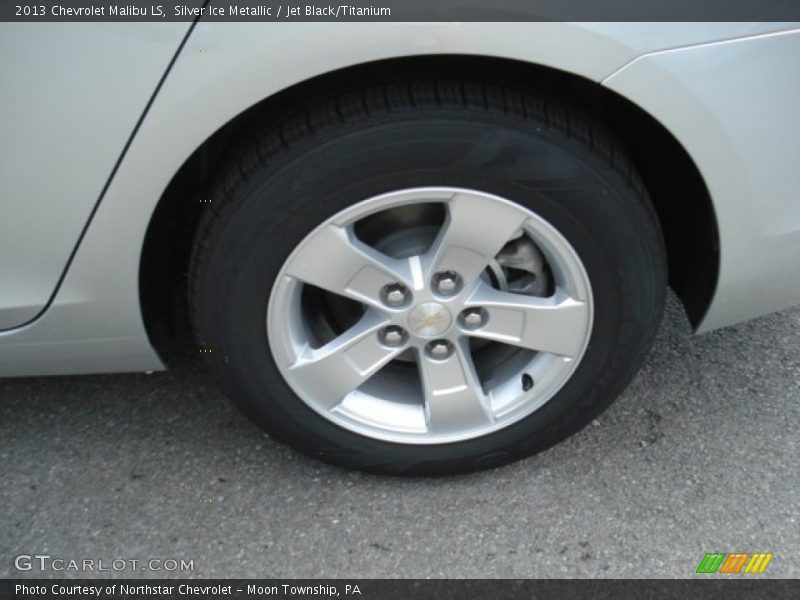 Silver Ice Metallic / Jet Black/Titanium 2013 Chevrolet Malibu LS