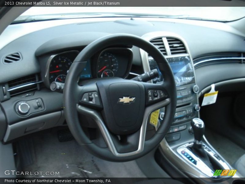 Silver Ice Metallic / Jet Black/Titanium 2013 Chevrolet Malibu LS