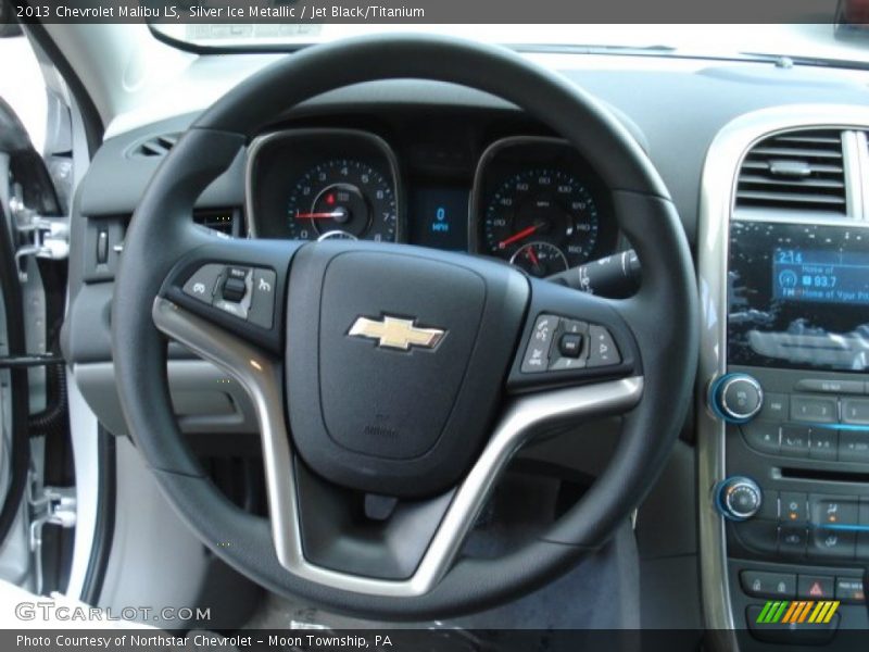 Silver Ice Metallic / Jet Black/Titanium 2013 Chevrolet Malibu LS