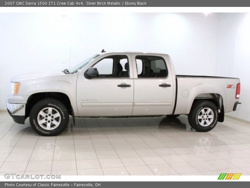 Silver Birch Metallic / Ebony Black 2007 GMC Sierra 1500 Z71 Crew Cab 4x4