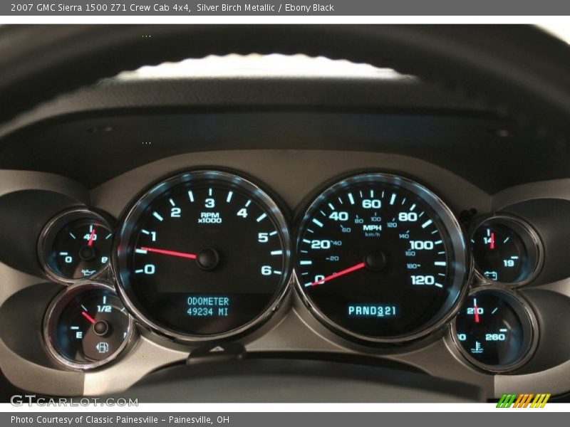 Silver Birch Metallic / Ebony Black 2007 GMC Sierra 1500 Z71 Crew Cab 4x4