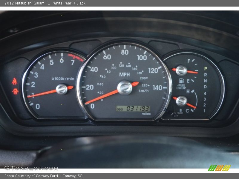 White Pearl / Black 2012 Mitsubishi Galant FE