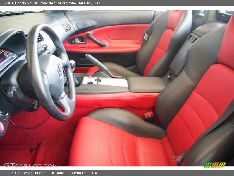 Silverstone Metallic / Red 2004 Honda S2000 Roadster