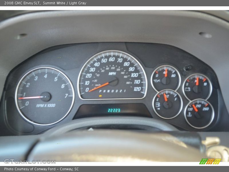 Summit White / Light Gray 2008 GMC Envoy SLT