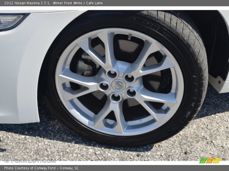 Winter Frost White / Cafe Latte 2012 Nissan Maxima 3.5 S