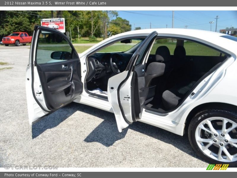 Winter Frost White / Cafe Latte 2012 Nissan Maxima 3.5 S
