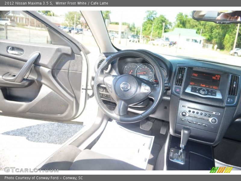 Winter Frost White / Cafe Latte 2012 Nissan Maxima 3.5 S
