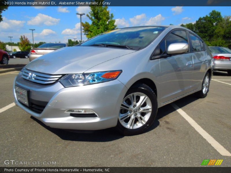 Alabaster Silver Metallic / Gray 2010 Honda Insight Hybrid EX