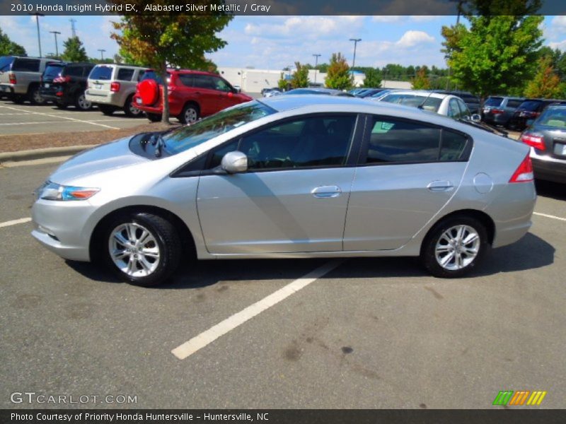 Alabaster Silver Metallic / Gray 2010 Honda Insight Hybrid EX