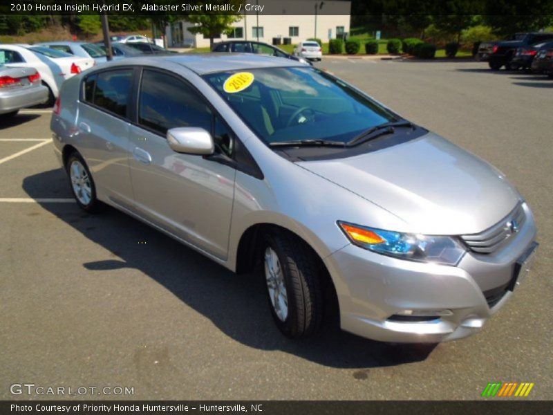 Alabaster Silver Metallic / Gray 2010 Honda Insight Hybrid EX