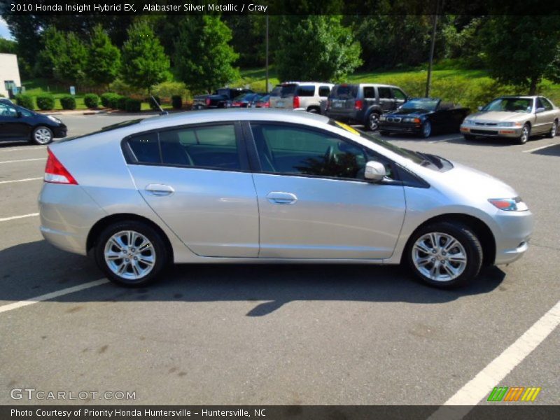 Alabaster Silver Metallic / Gray 2010 Honda Insight Hybrid EX