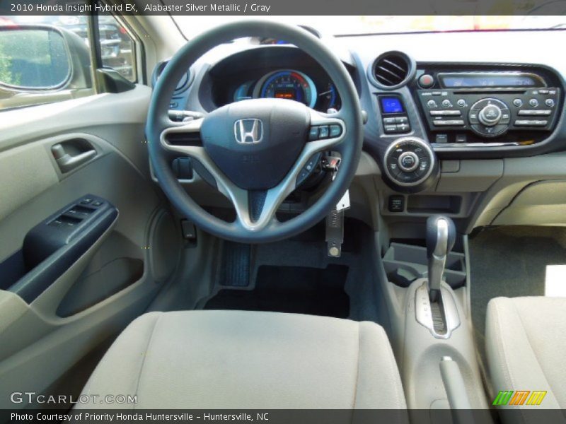 Alabaster Silver Metallic / Gray 2010 Honda Insight Hybrid EX