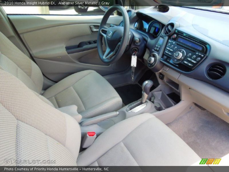 Alabaster Silver Metallic / Gray 2010 Honda Insight Hybrid EX