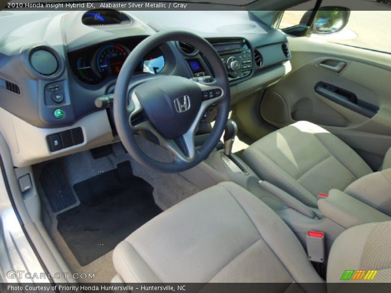 Alabaster Silver Metallic / Gray 2010 Honda Insight Hybrid EX