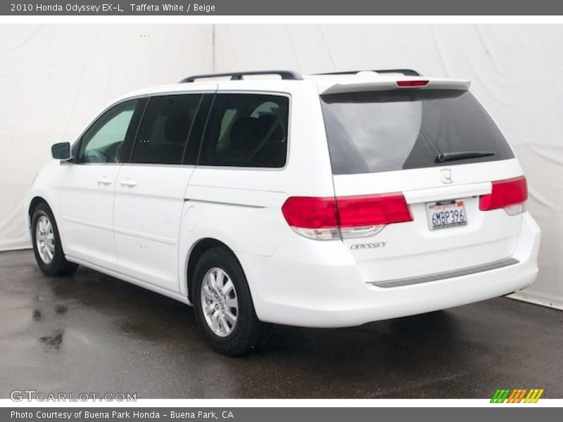 Taffeta White / Beige 2010 Honda Odyssey EX-L